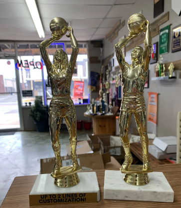 Retro Basketball Trophy Award, Basketball Team Award, Basketball Coach