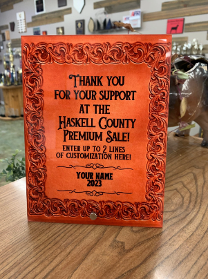 Glass Premium Sale Gift, County Fair Award