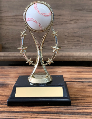 Baseball and Stars Trophy, Baseball Award, Team Award, Bulk Baseball Trophy, Little League Award, Little League Trophy